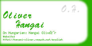 oliver hangai business card